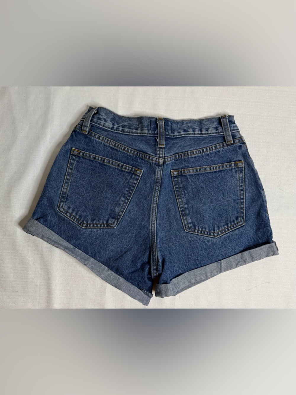 Abercrombie & Fitch Anne High Rise Denim Shorts Women’s Sz:00 - Picture 8 of 8